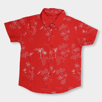 Boys' 100% Cotton Regular Collar Casual Shirt