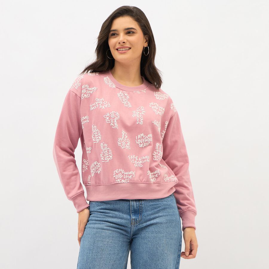Ladies' Sweatshirt, Pink, large image number null