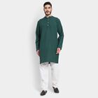 Men's Kurta Pyjama, गहरा हरा, small image number null