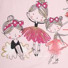 Girls' Cotton T-Shirt, हल्का गुलाबी, small image number null