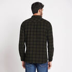 Cotton Checks Casual Shirt, Olive, small image number null