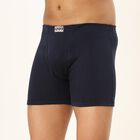 Men's Navy Blue Regular Fit Trunks, नेवी ब्लू, small