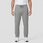 Men's Grey Straight Fit Track Pants, मिश्रित हल्का ग्रे, small