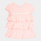 Girls Solid T-Shirt, Light Pink, small image number null