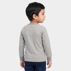 Boys Grey Long Sleeve Thermal, Melange Light Grey, small