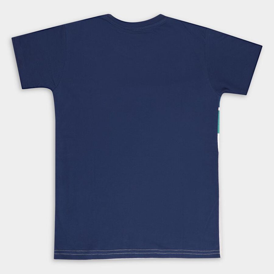 Boys' Cotton T-Shirt, Off White, large image number null