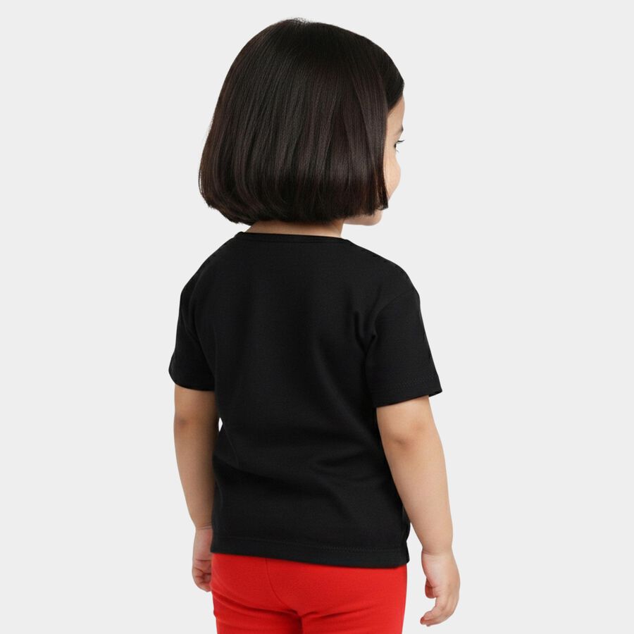 Girls' T-Shirt, Black, large