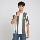 Men Green Round Neck Regular T-Shirt, हल्का हरा, small