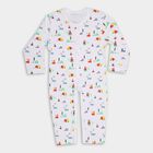 Infants' 100% Cotton Bodysuit, White, small