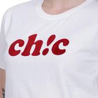 Ladies' 100% Cotton Round Neck T-Shirt , Off White, small image number null