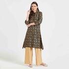 Printed Kurta, Black, small image number null