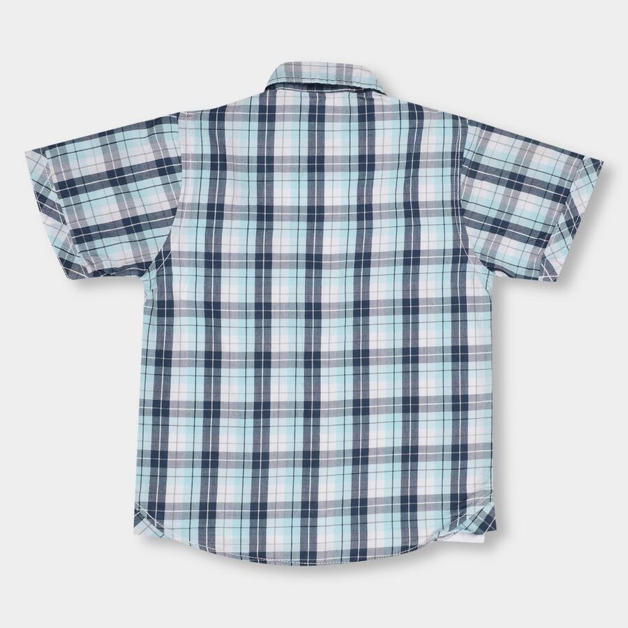 Infants' 100% Cotton Shirt, Mid Blue, large image number null