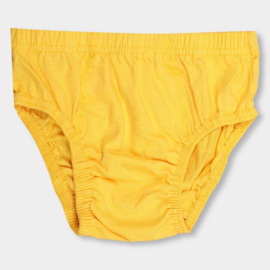 Boys' 100% Cotton Briefs , पीला, large image number null