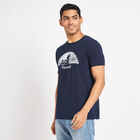 Round Neck T-Shirt, Navy Blue, small image number null