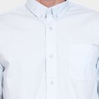 Men's 100% Cotton Casual Shirt, Light Blue, small image number null