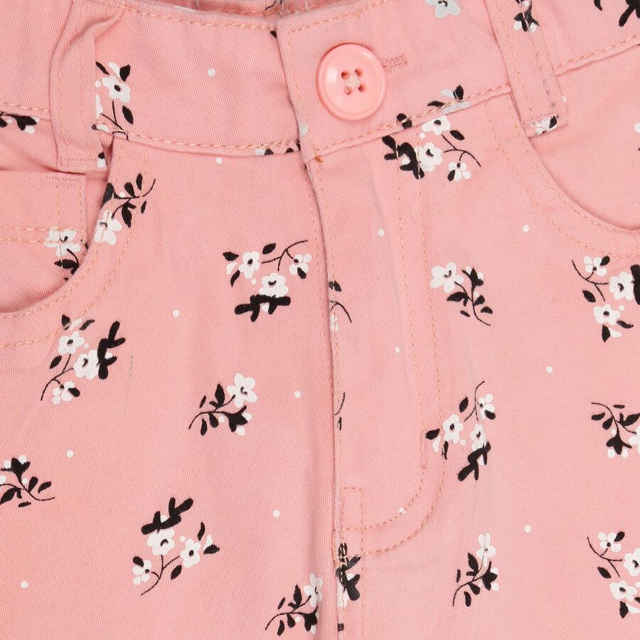 Girls' Trousers, हल्का गुलाबी, large image number null