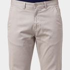 Men's Slim Fit Casual Trousers, गहरा पीला, small