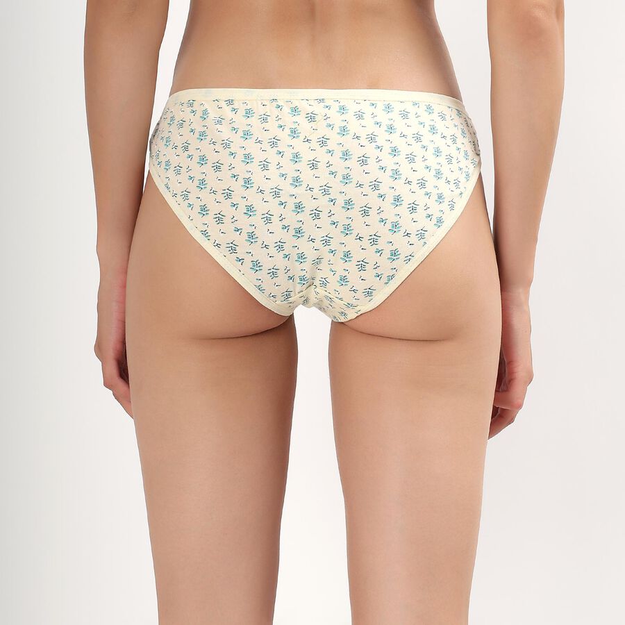 Women's Soft Yellow Bikini Style Panty, Yellow, large image number null