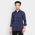 Checks Formal Shirt, Navy Blue, small image number null