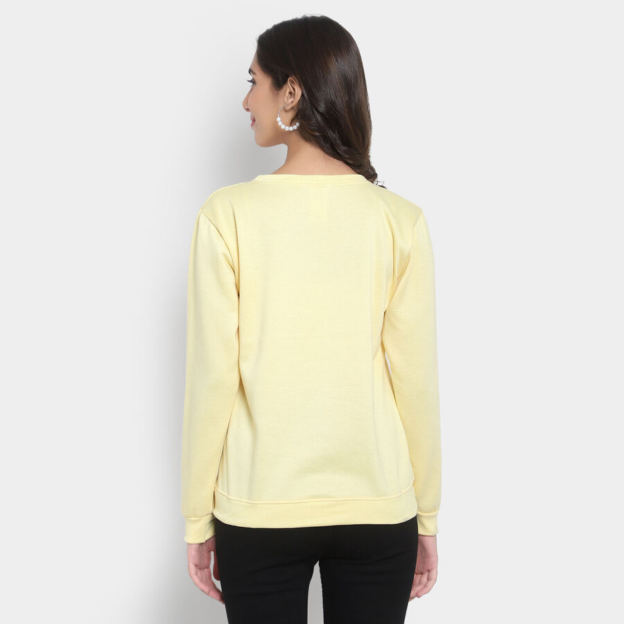 Round Neck Sweatshirt, Yellow, large image number null