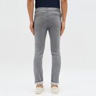 Men's Muted Steel Grey Slim Fit Jeans, Light Grey, small image number null