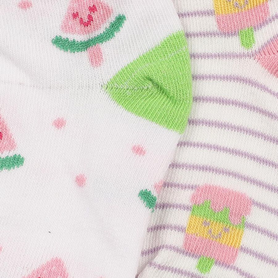 Girls' Socks, ऑफ व्हाइट, large image number null