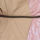 Girls Beige and Pink Hooded Casual Jacket, Beige, small image number null