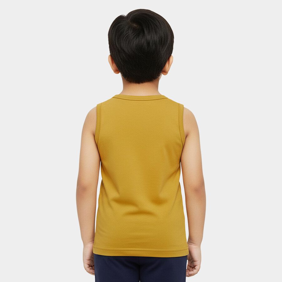 Infants' Vest, Yellow, large