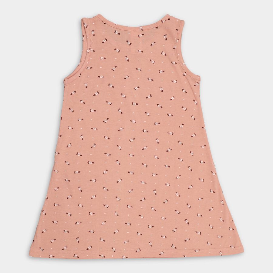 Girls' Frock , Peach, large