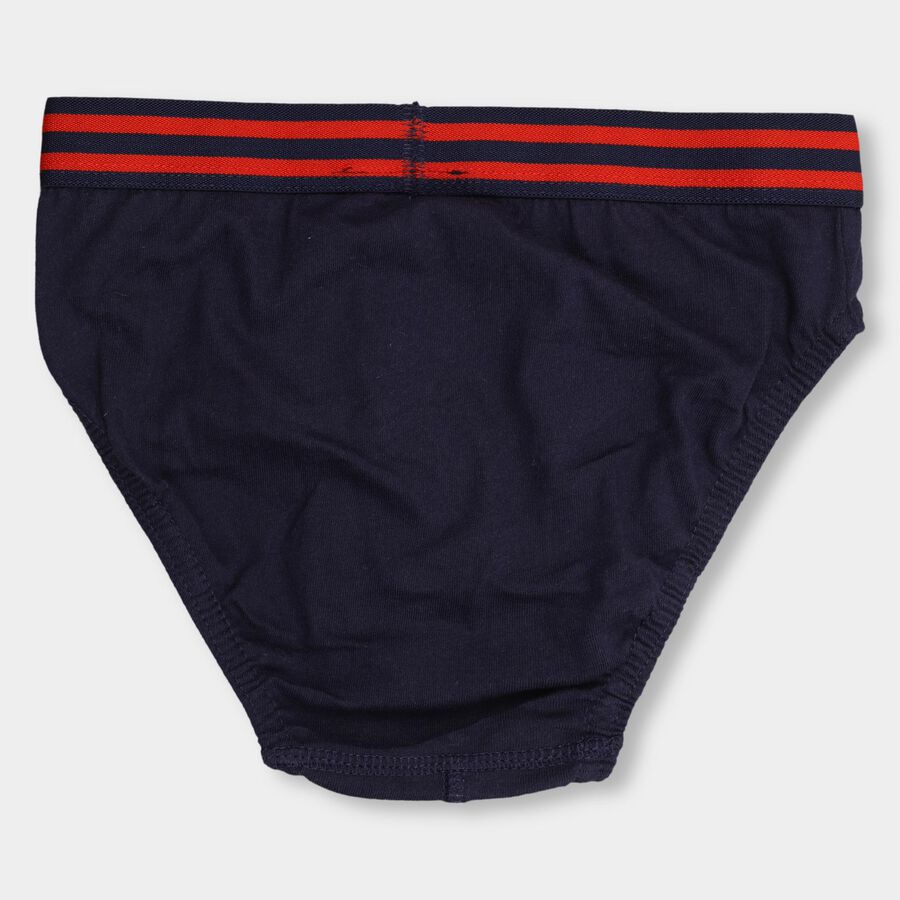 Boys' 100% Cotton Briefs , Navy Blue, large image number null