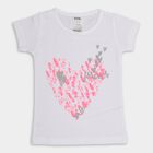 Girls' 100% Cotton T-Shirt , सफ़ेद, small image number null