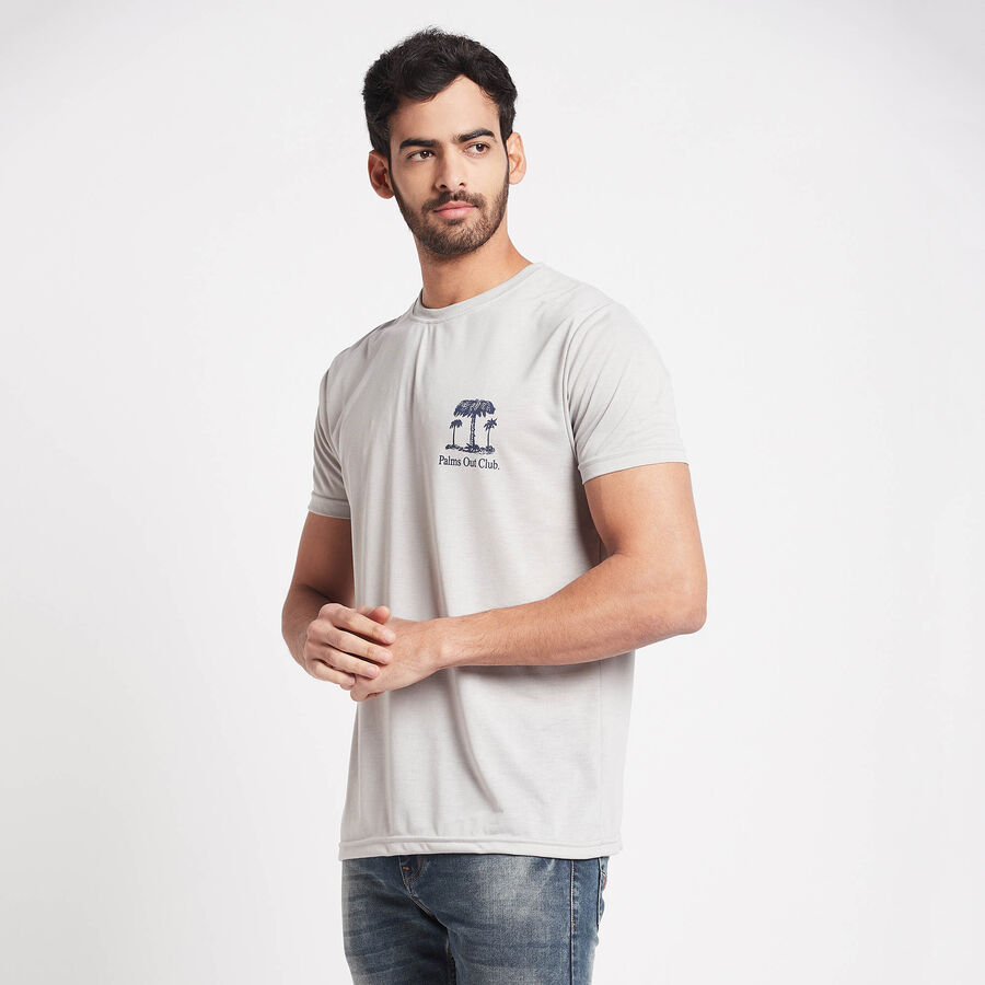 Round Neck T-Shirt, Light Grey, large image number null