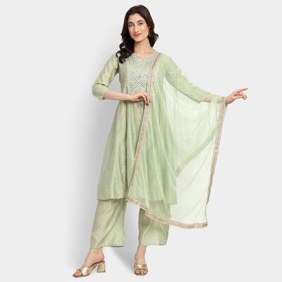 Ladies' Kurta Pyjama Set with Dupatta