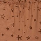 Girls' Brown Wide Leg Star Printed Capri, Brown, small