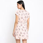 Printed A Line Dress, Light Pink, small image number null
