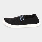Men's Black Slip-On Casual Shoes, काला, small