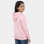 Girls Light Pink Hooded Neck Graphic Sweatshirt, Light Pink, small image number null