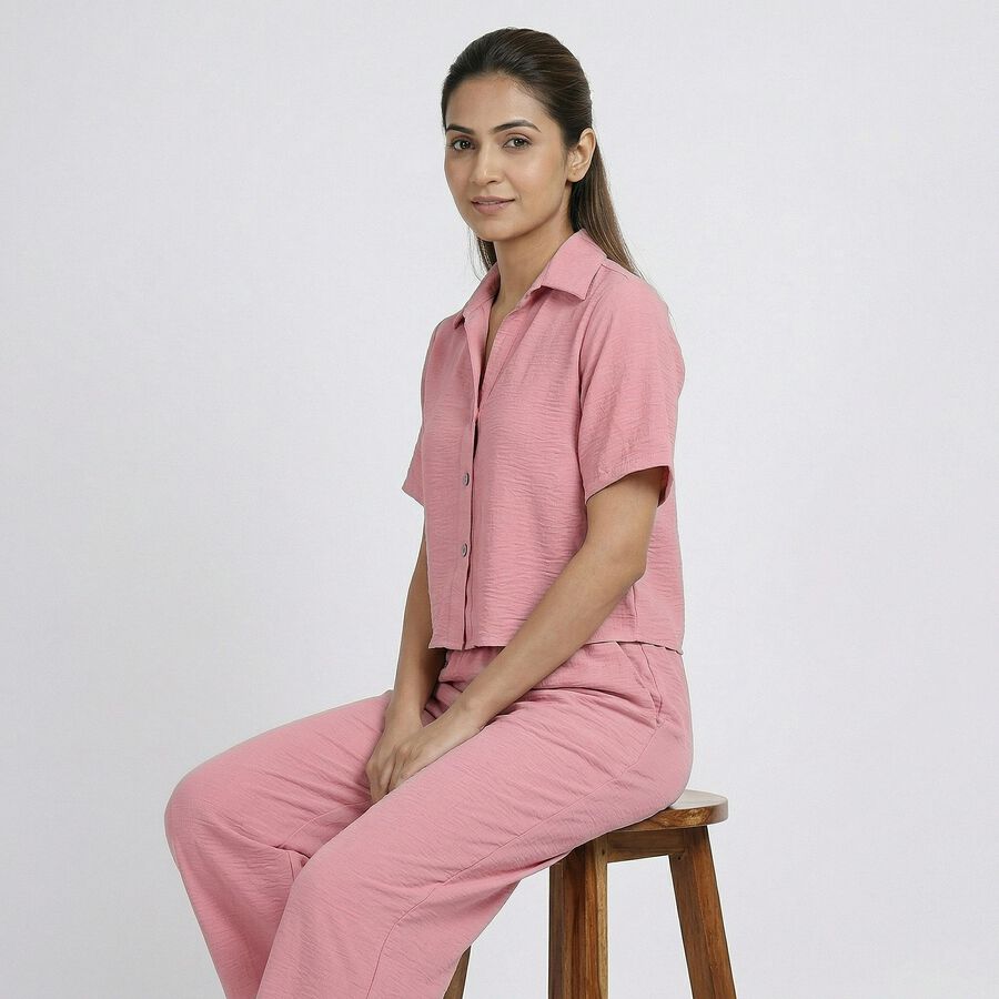 Women's Pink Co-ord Set, Pink, large