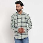 Checks Casual Shirt, हल्का हरा, small image number null