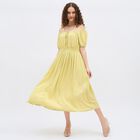 Women's Eggshell Sleeveless Empire Dress, खाकी, small image number null