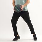 Men's Cargo Track Pants , काला, small image number null