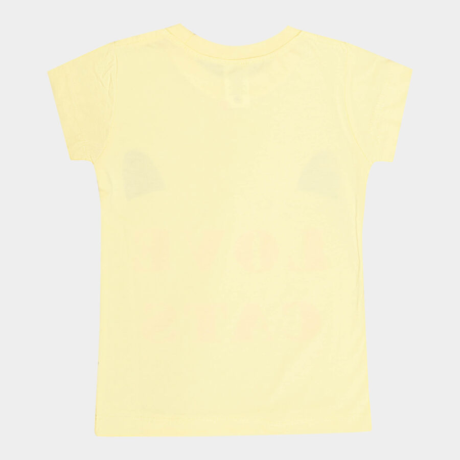 Girls T-Shirt, Yellow, large image number null