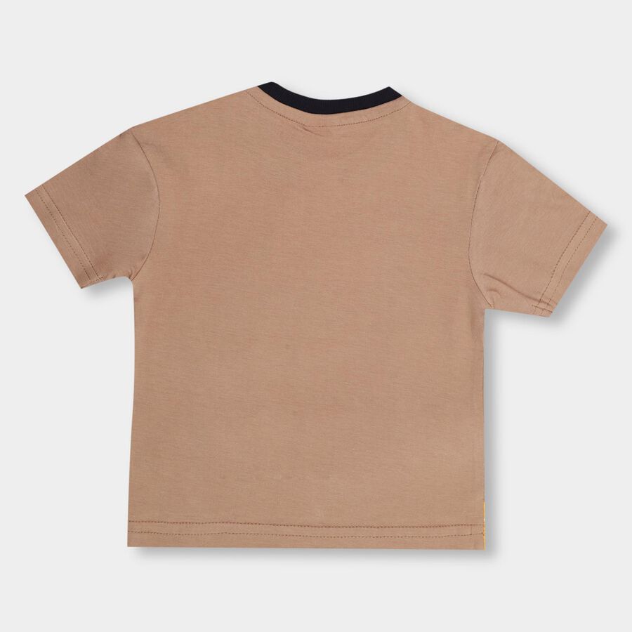 Infants' 100% Cotton T-Shirt , Beige, large image number null
