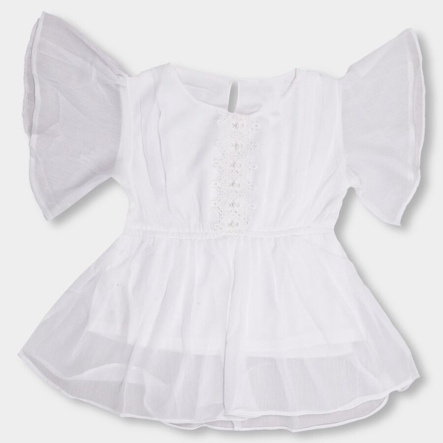 Girls' T-Shirt , सफ़ेद, large image number null