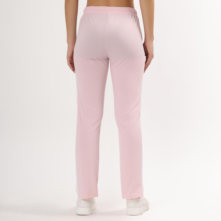 Unisex Black Straight Fit Regular Track Pants, लाइलेक, large image number null