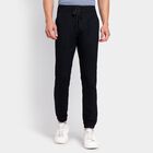 Men's Slim Fit Casual Trousers , Black, small image number null