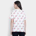 Ladies' Round Neck T-Shirt , ऑफ व्हाइट, small image number null