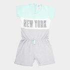 Girls Solid Jumpsuit, Light Green, small image number null