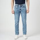 Men's Light Blue Slim Fit Classic Jeans, हल्का नीला, small