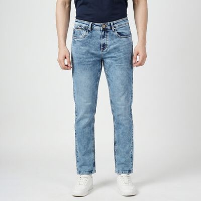 Men's Light Blue Slim Fit Classic Jeans
